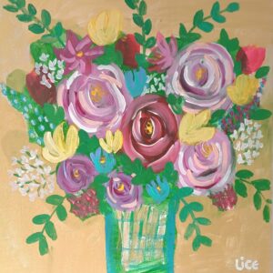 tableau floral Éclat de tendresse